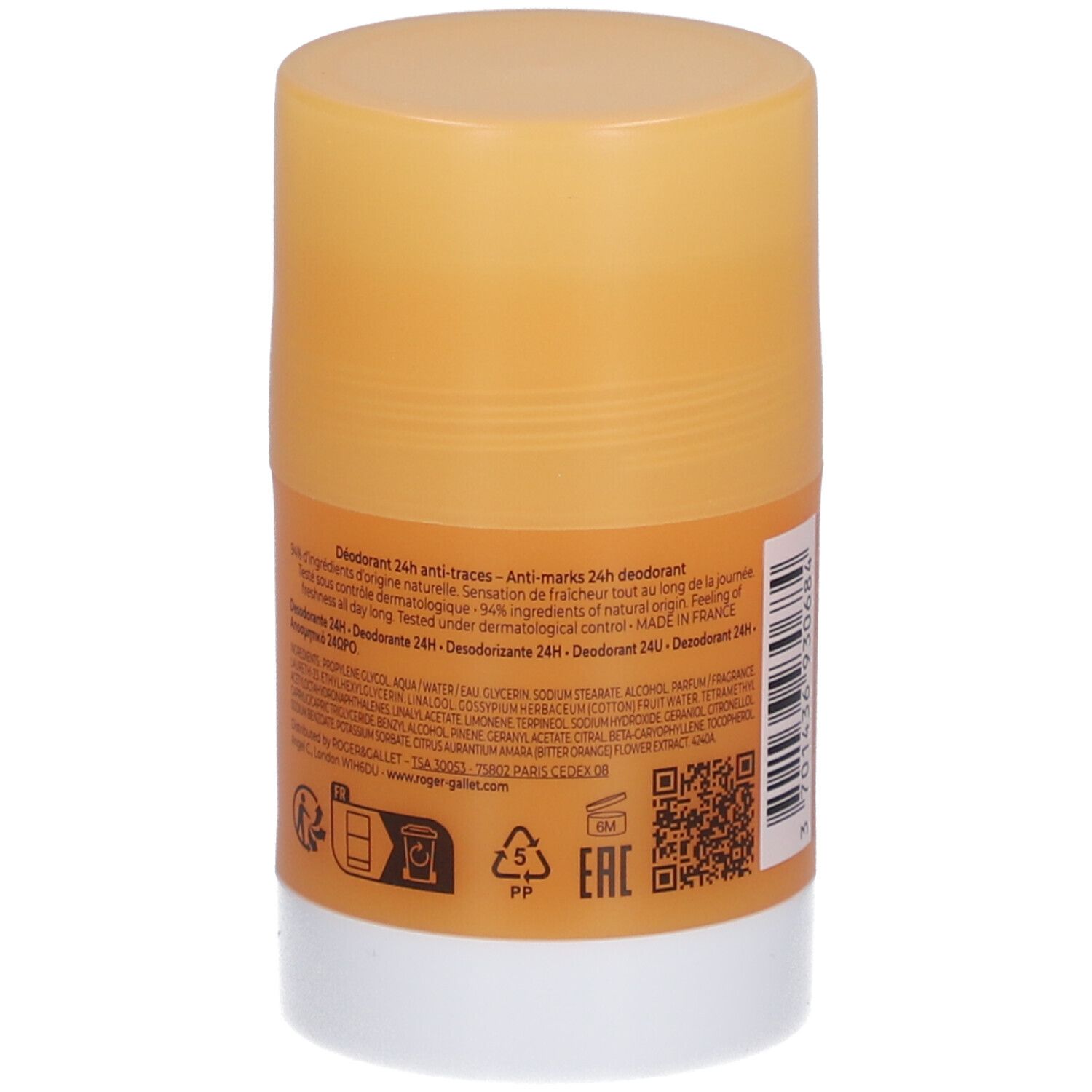Roger&Gallet Neroli Deodorant Stick 24H