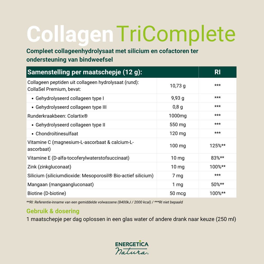 Energetica Natura® Collagen TriComplete Vanille