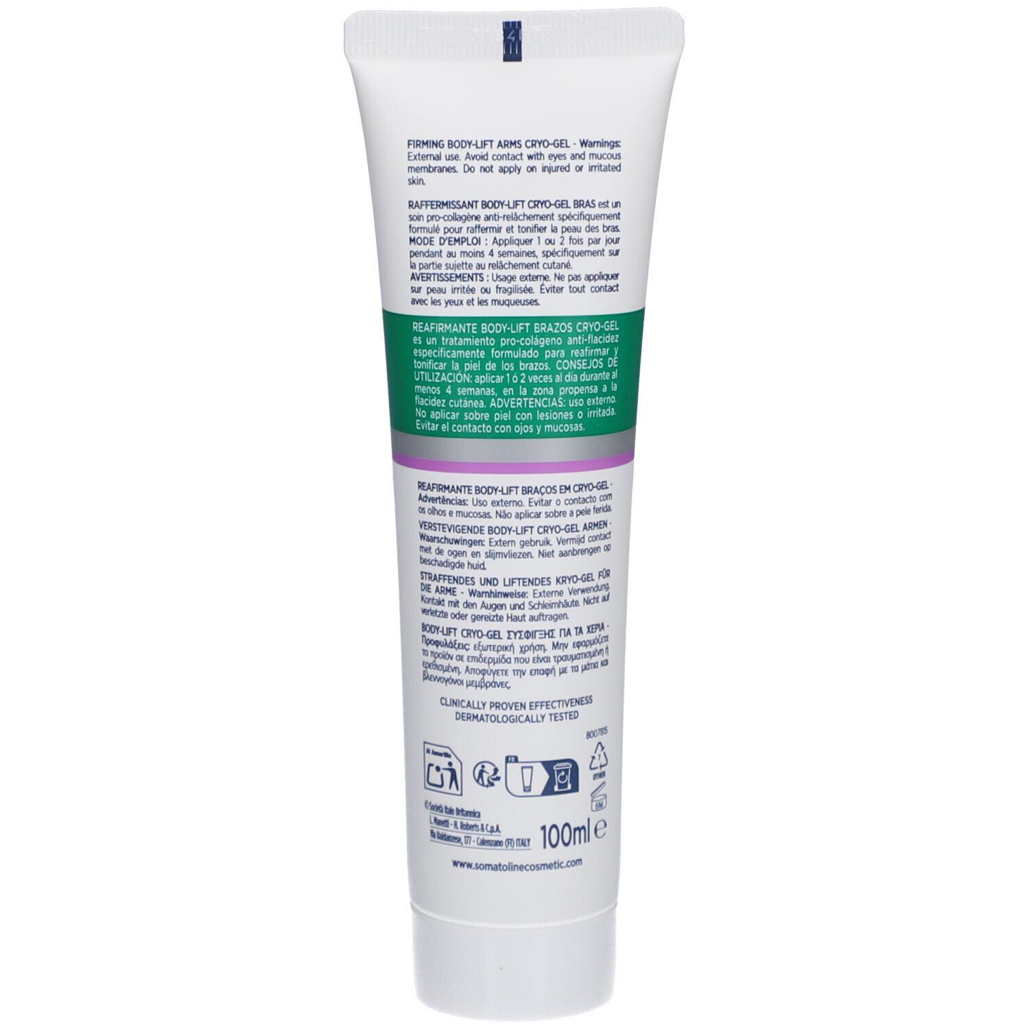 Somatoline Cosmetic Body lift Gel Cryo Bras