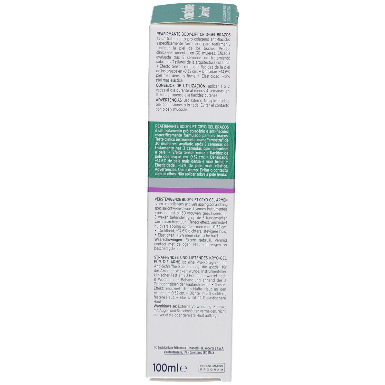 Somatoline Cosmetic Body lift Gel Cryo Bras