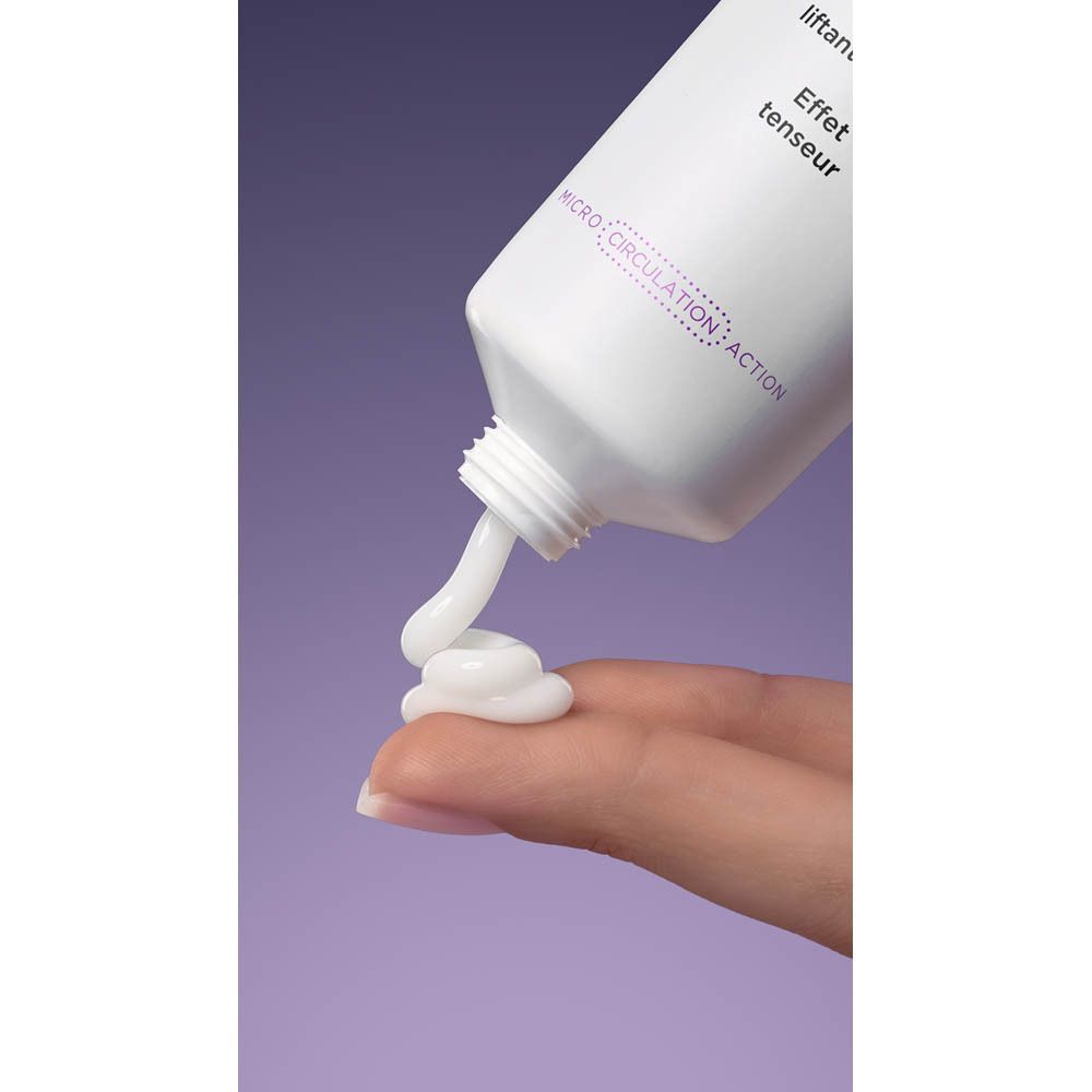 Product. Tube met tekst. Opschrift: RAFFERMISSANT BODY-LIFT GEL CRYOACTIF BRAS. Merk: Somatoline Cosmetic.