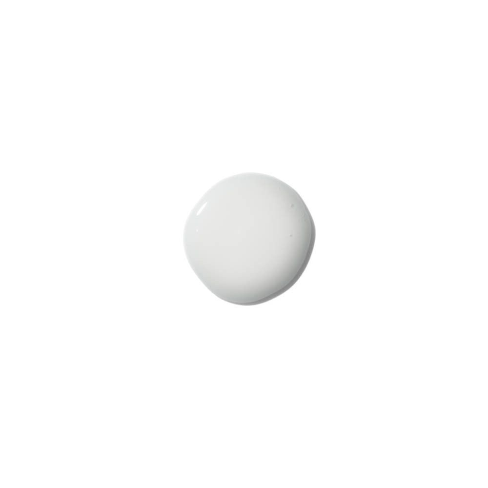 Goutte blanche sur fond blanc. Aucune inscription visible.