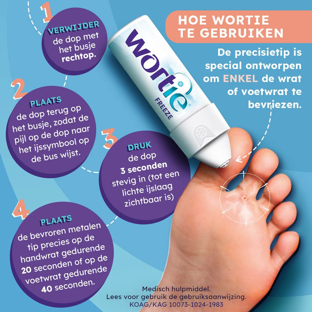 Wortie Freeze Wratten & Voetwratten Verwijderaar
