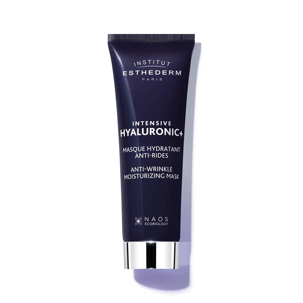 Tube op witte achtergrond. Productnaam: Intensive Hyaluronic+ Masque Hydratant Anti-rides.