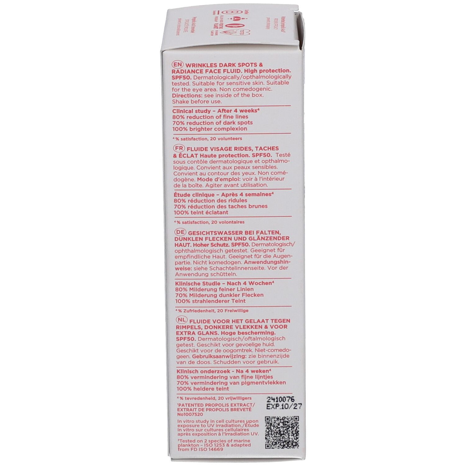Apivita zonnebrandfles en verpakking, SPF 50, 50ml.