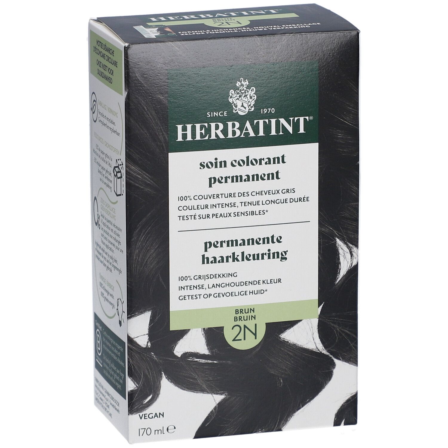 Herbatint Soin Colorant Permanent 2N Brun