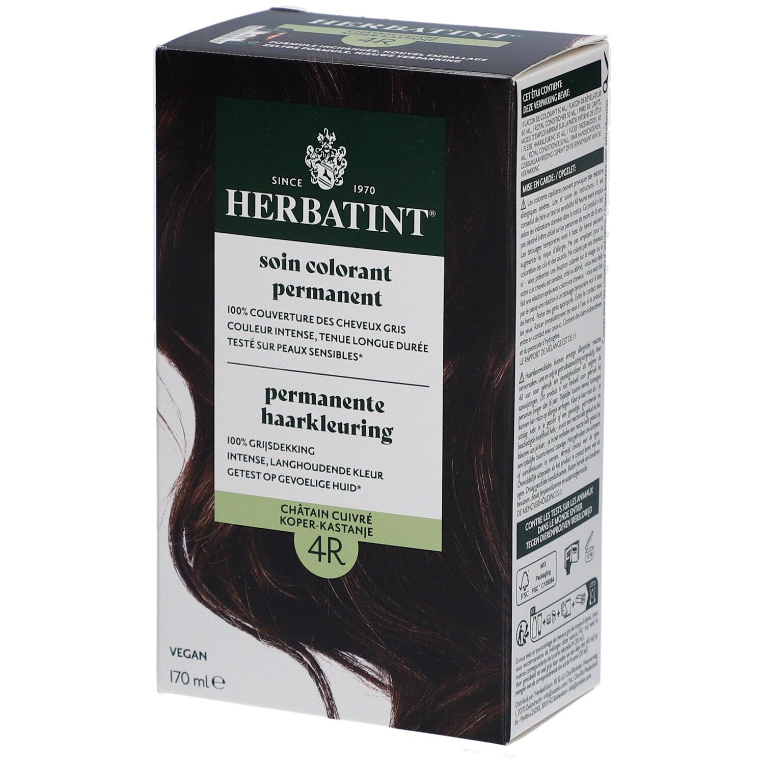 Herbatint Soin Colorant Permanent 4R Châtain Cuivré