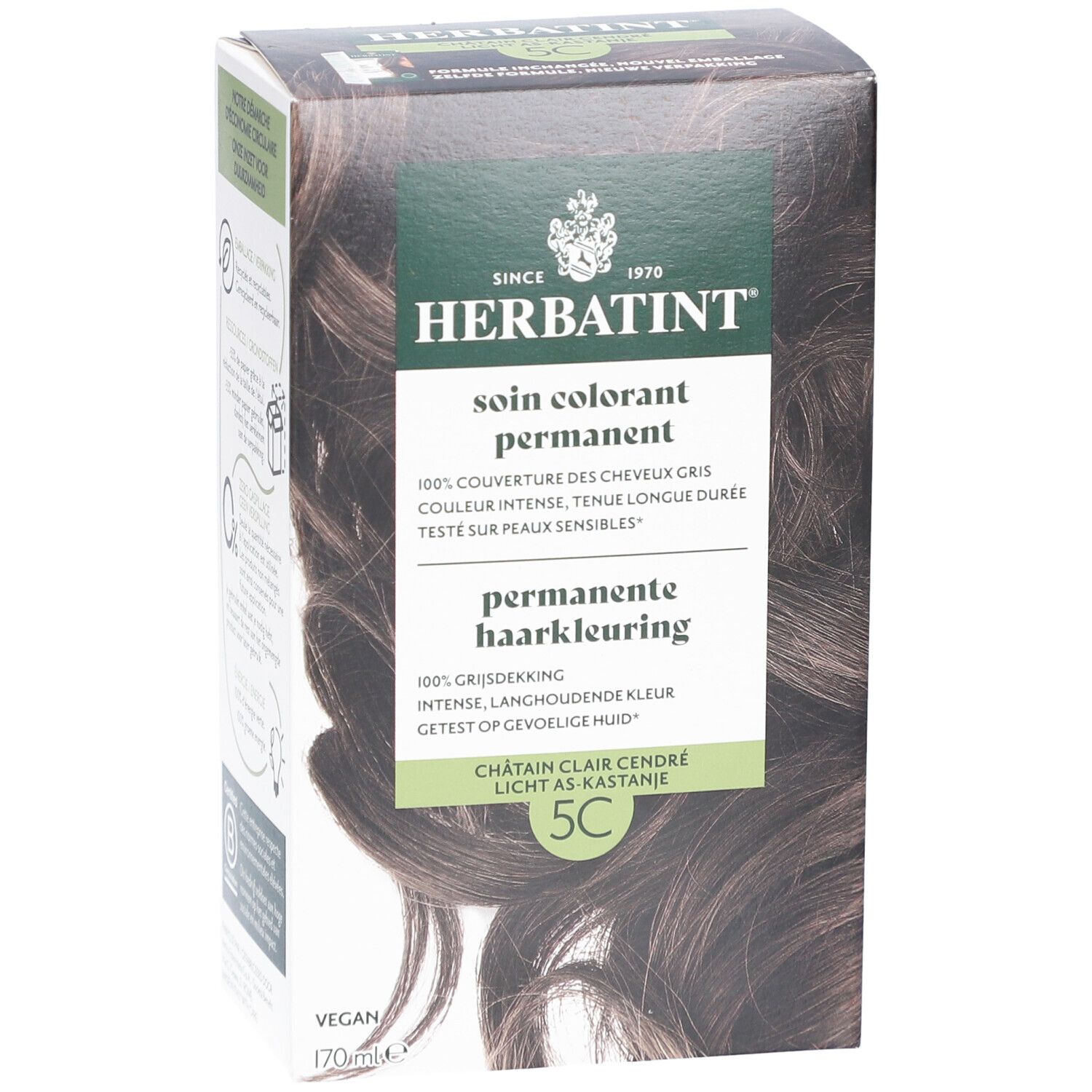 Herbatint Soin Colorant Permanent - 5C Châtain Clair Cendré