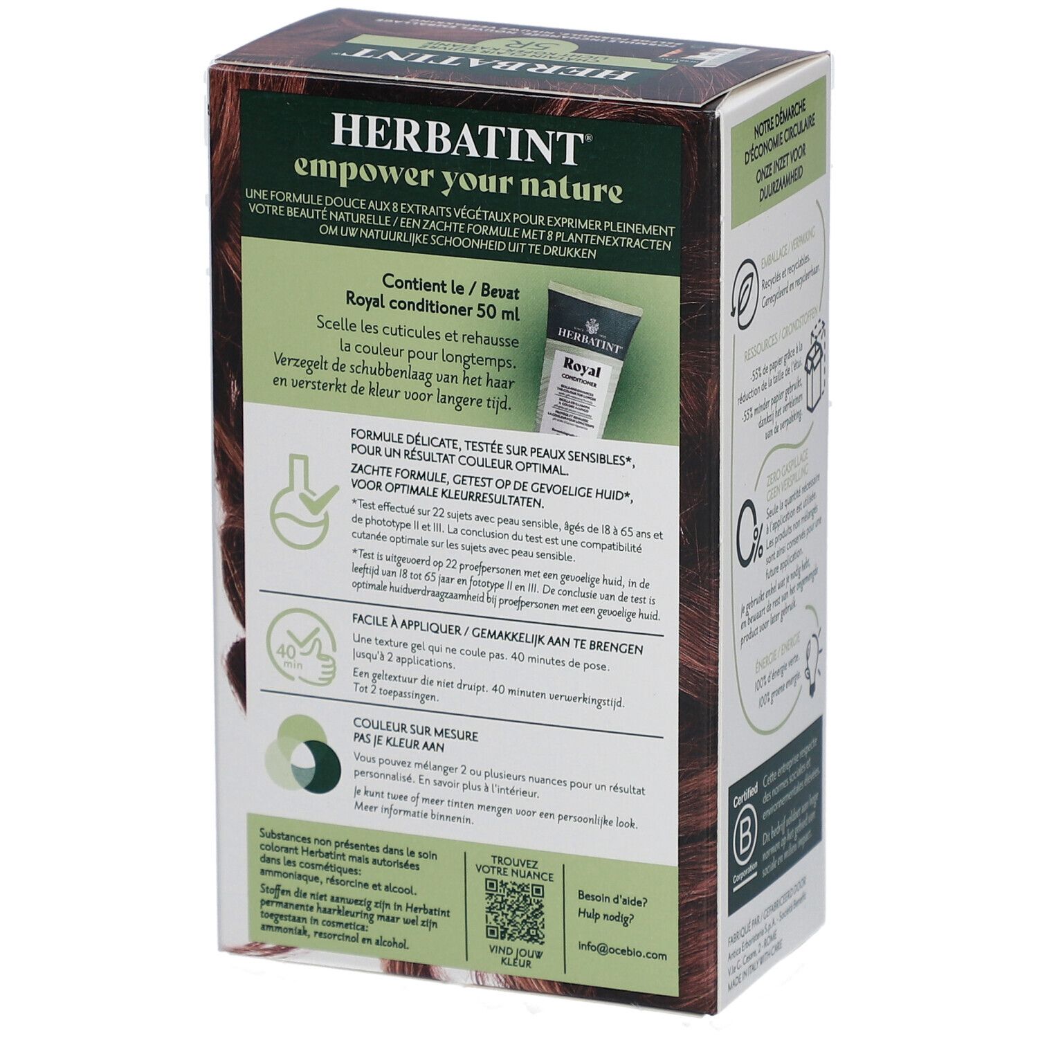 Herbatint Soin Colorant Permanent 5R Châtain Clair Cuivré