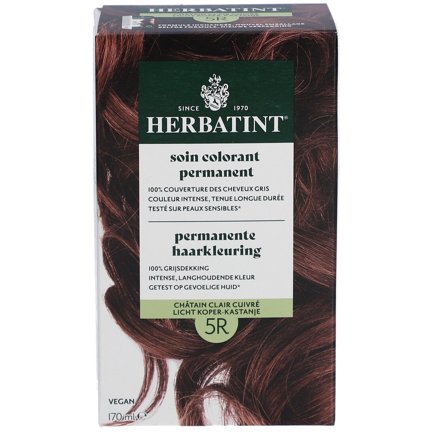 Herbatint Soin Colorant Permanent 5R Châtain Clair Cuivré