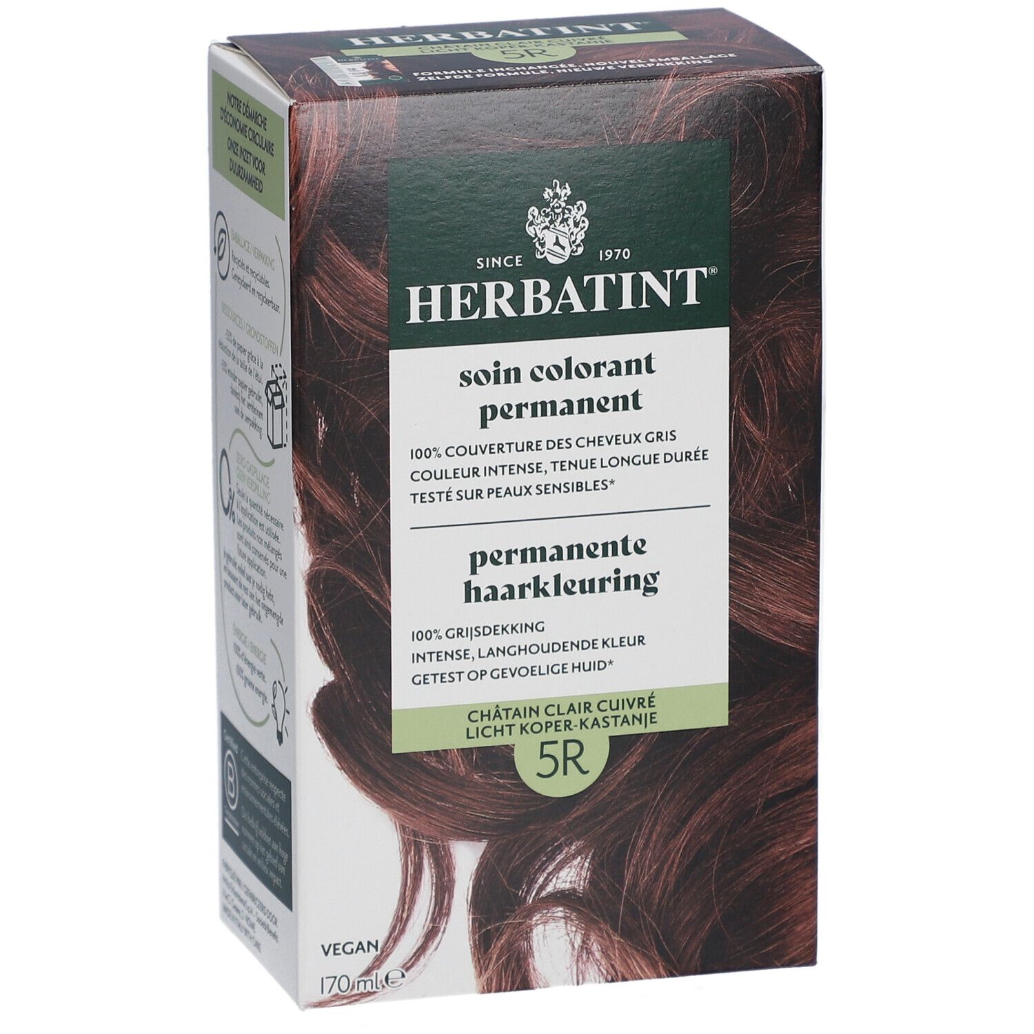 Herbatint Soin Colorant Permanent 5R Châtain Clair Cuivré