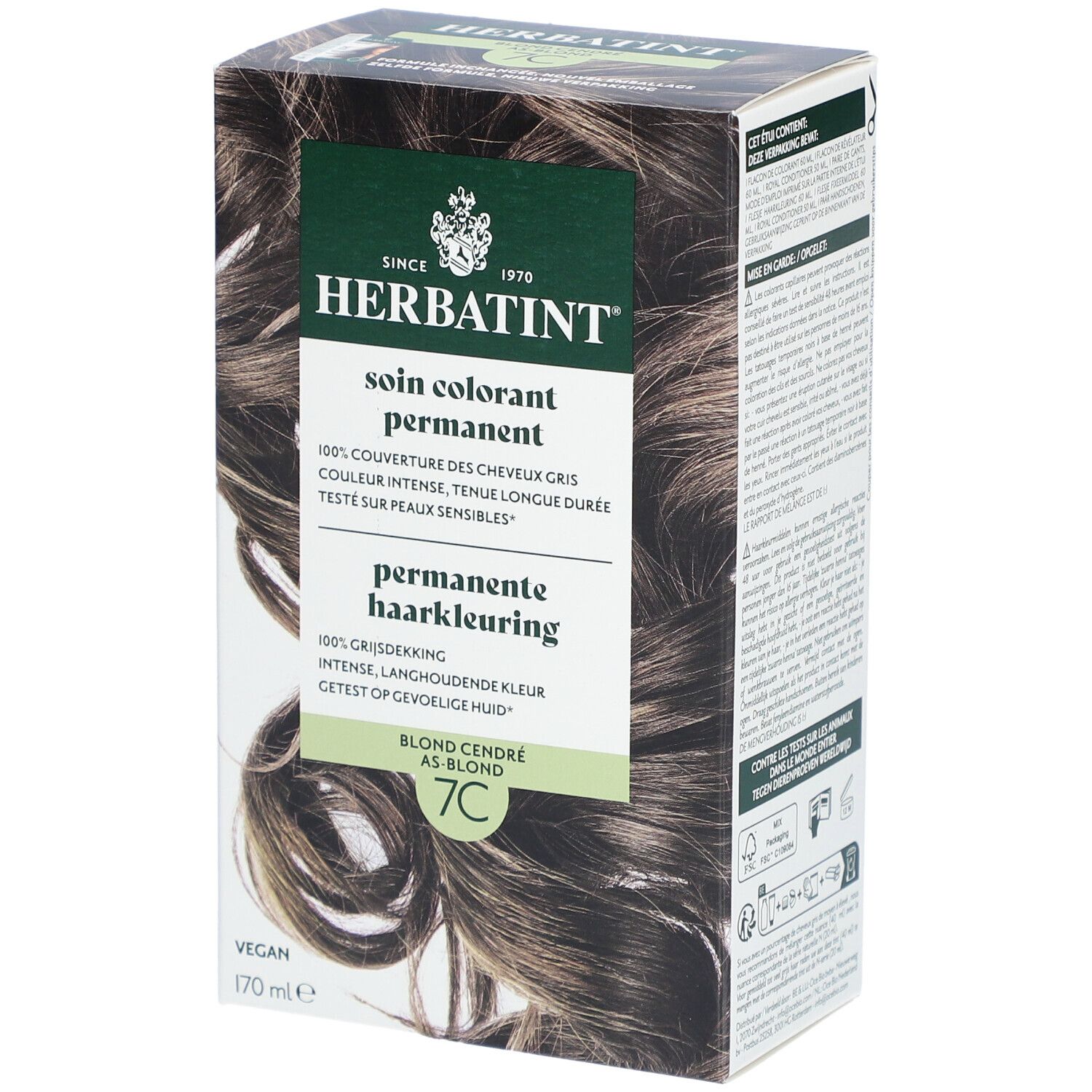 Hebatint Soin Colorant Permanent Blond Cendré