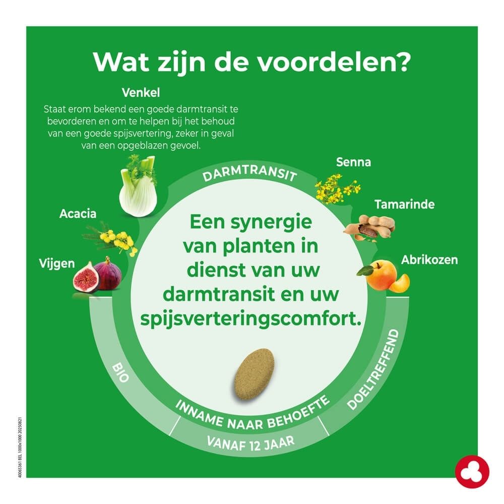 Doos Ortis Benetransit Opgeblazen gevoel met kruiden en druppels.
