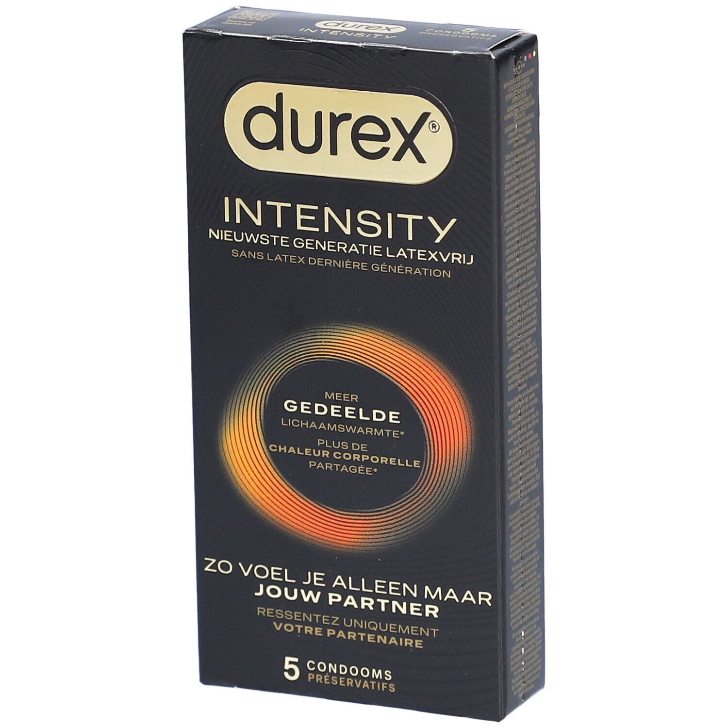 Durex Intensity Préservatifs Masculins | Sans Latex Ultra Fins Ultra Lubrifiés | Plus de Chaleur Corporelle Partagée*