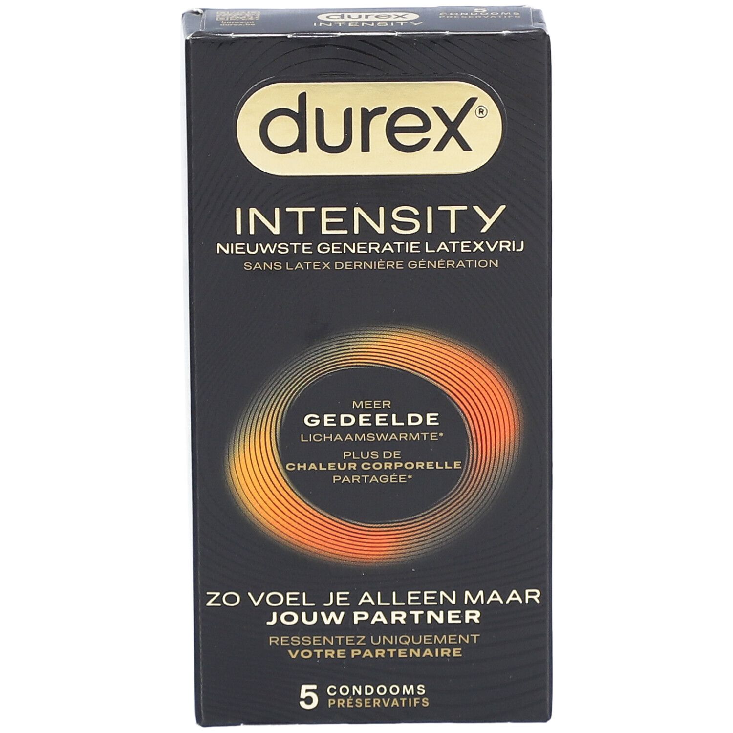 Durex Intensity Préservatifs Masculins | Sans Latex Ultra Fins Ultra Lubrifiés | Plus de Chaleur Corporelle Partagée*