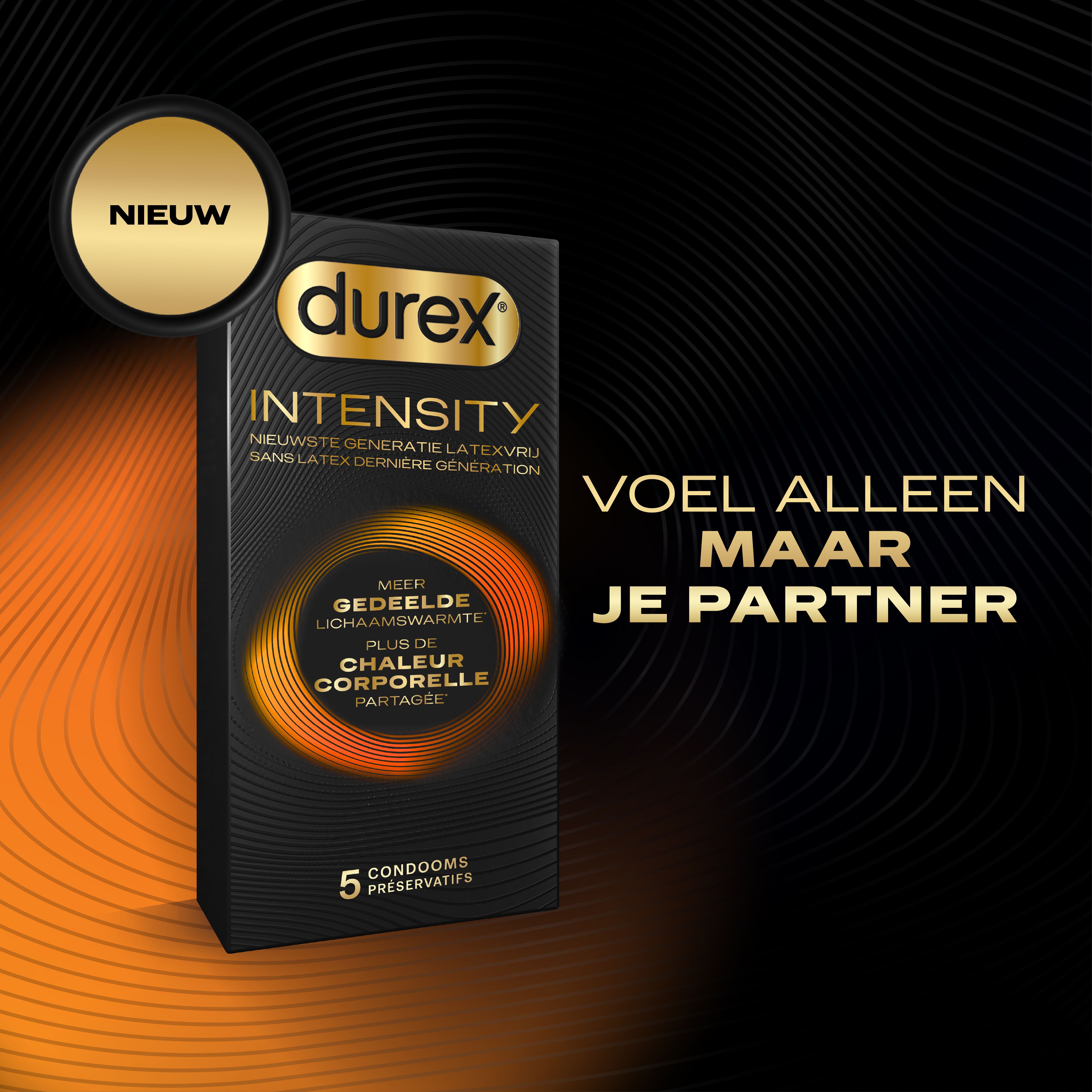 Durex Intensity Condooms | Nieuwste generatie ultradunne, latexvrije condooms voor mannen | Gedeelde lichaamswarmte*