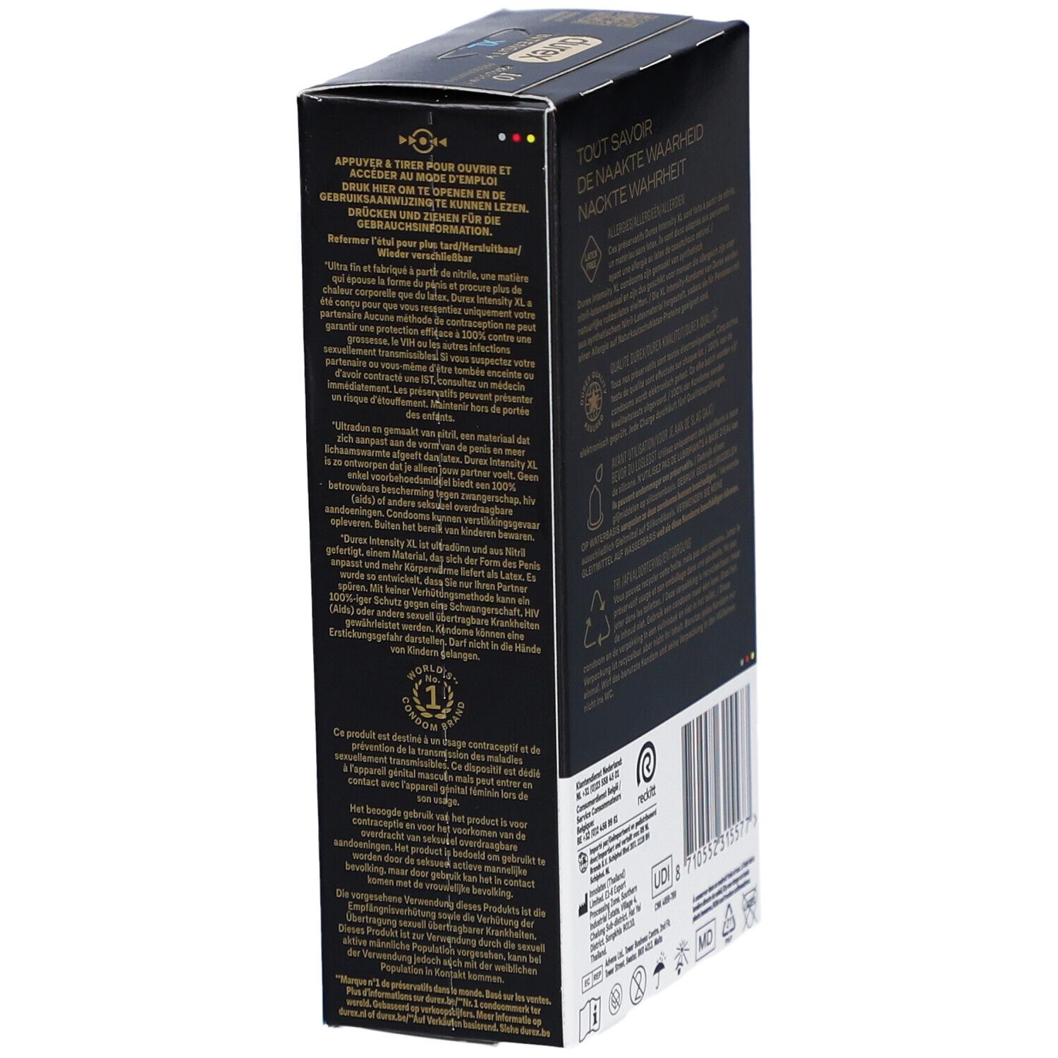 Durex Intensity XL Condooms | Nieuwste generatie ultradunne, latexvrije condooms voor mannen | Gedeelde lichaamswarmte*