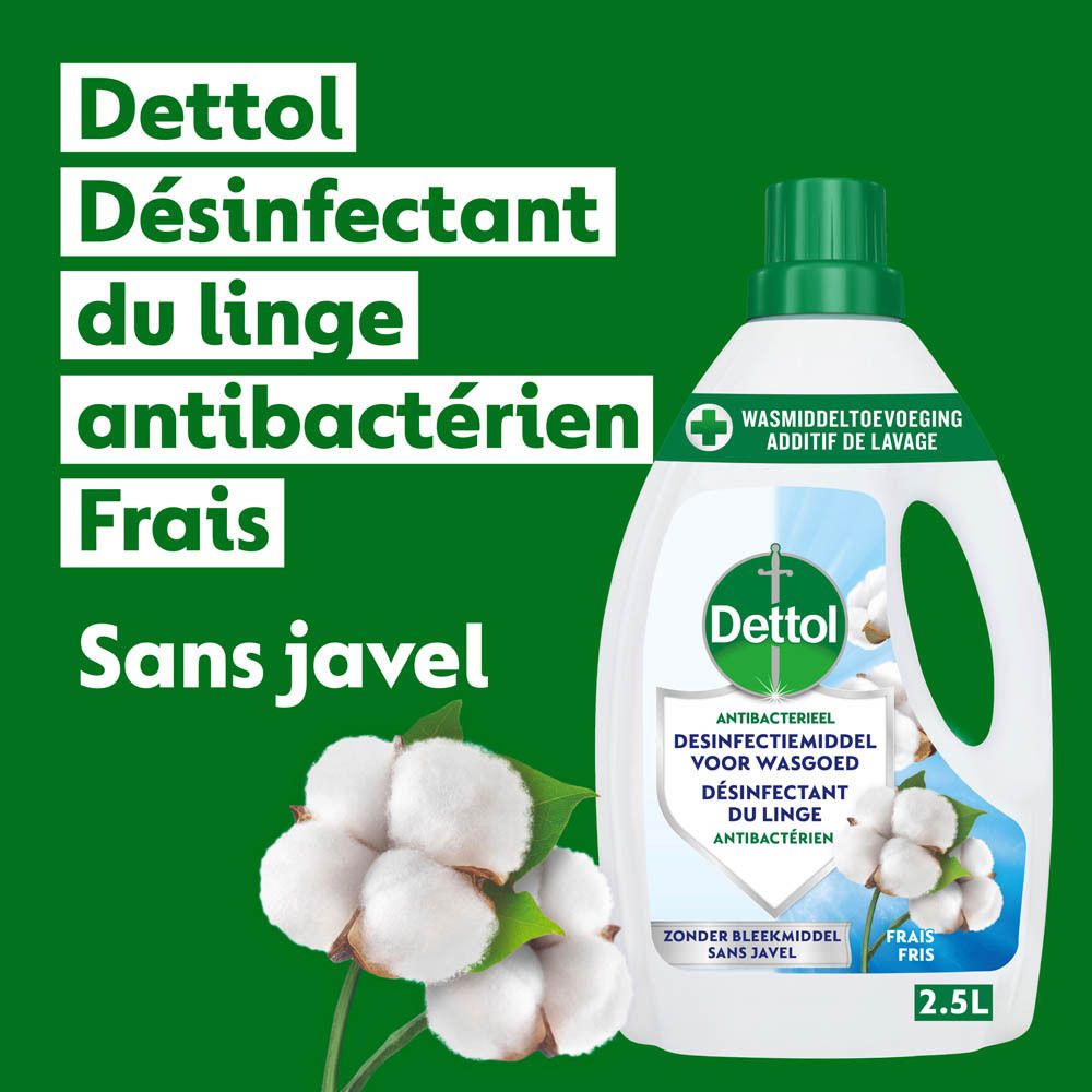 Dettol Linge Sensitif: antibactérien, sans javel, 1,5L.