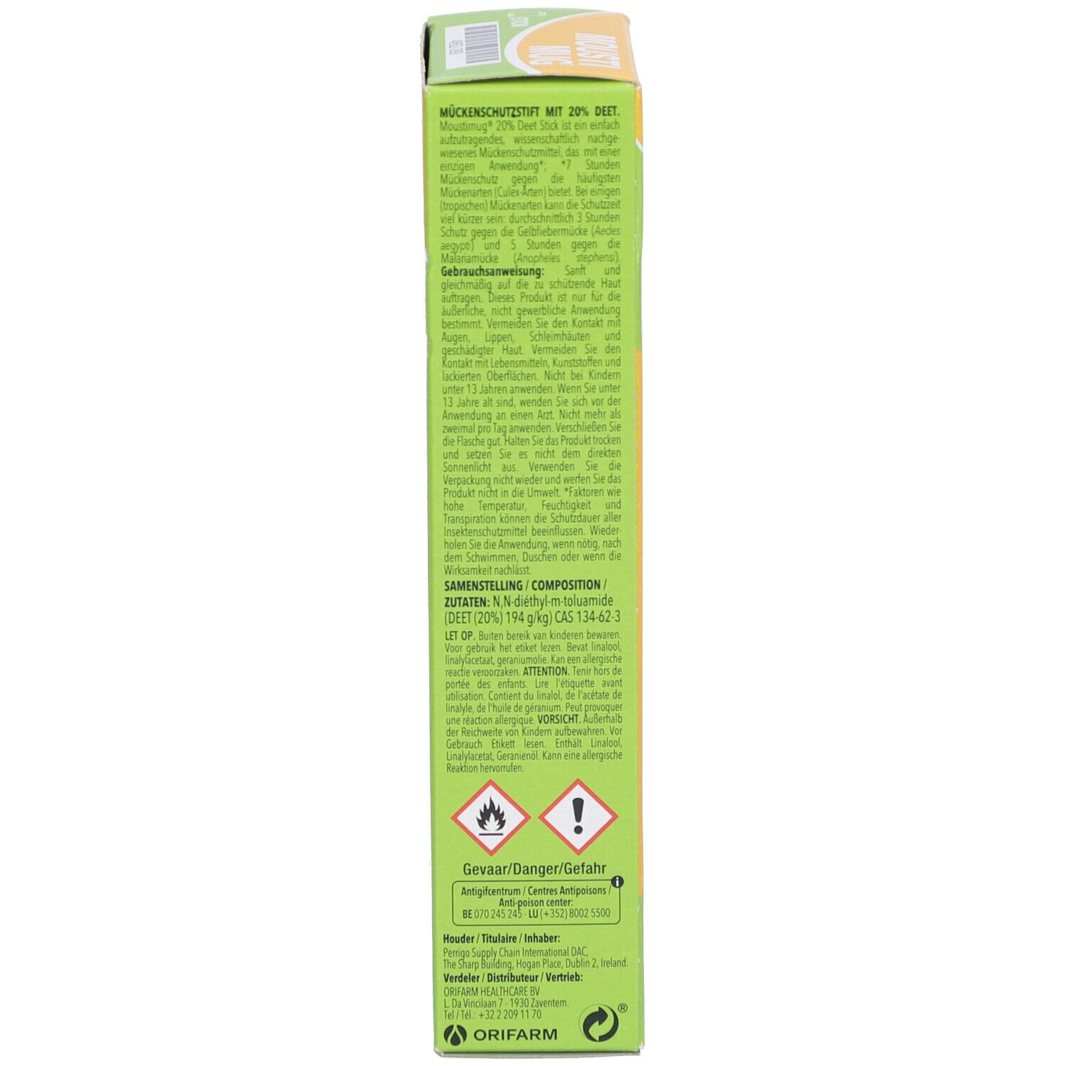 Moustimug Family Stick 20% DEET