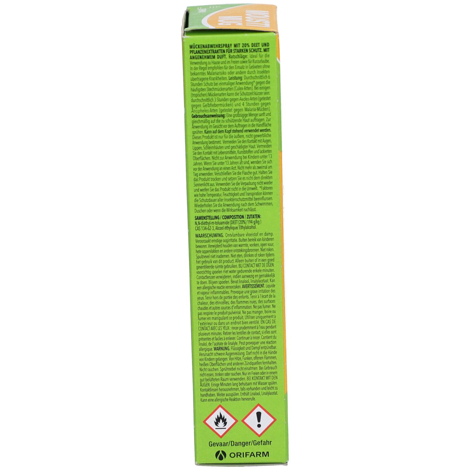 Moustimug 20% Deet Spray