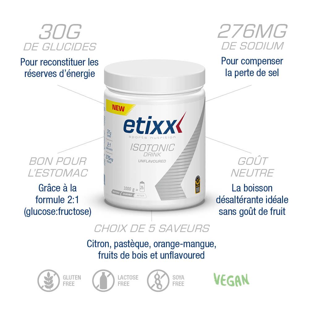 Etixx Sports Nutrition Isotonic Drink Unflavoured