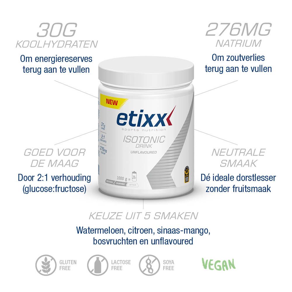 Etixx Sports Nutrition Isotonic Drink Unflavoured