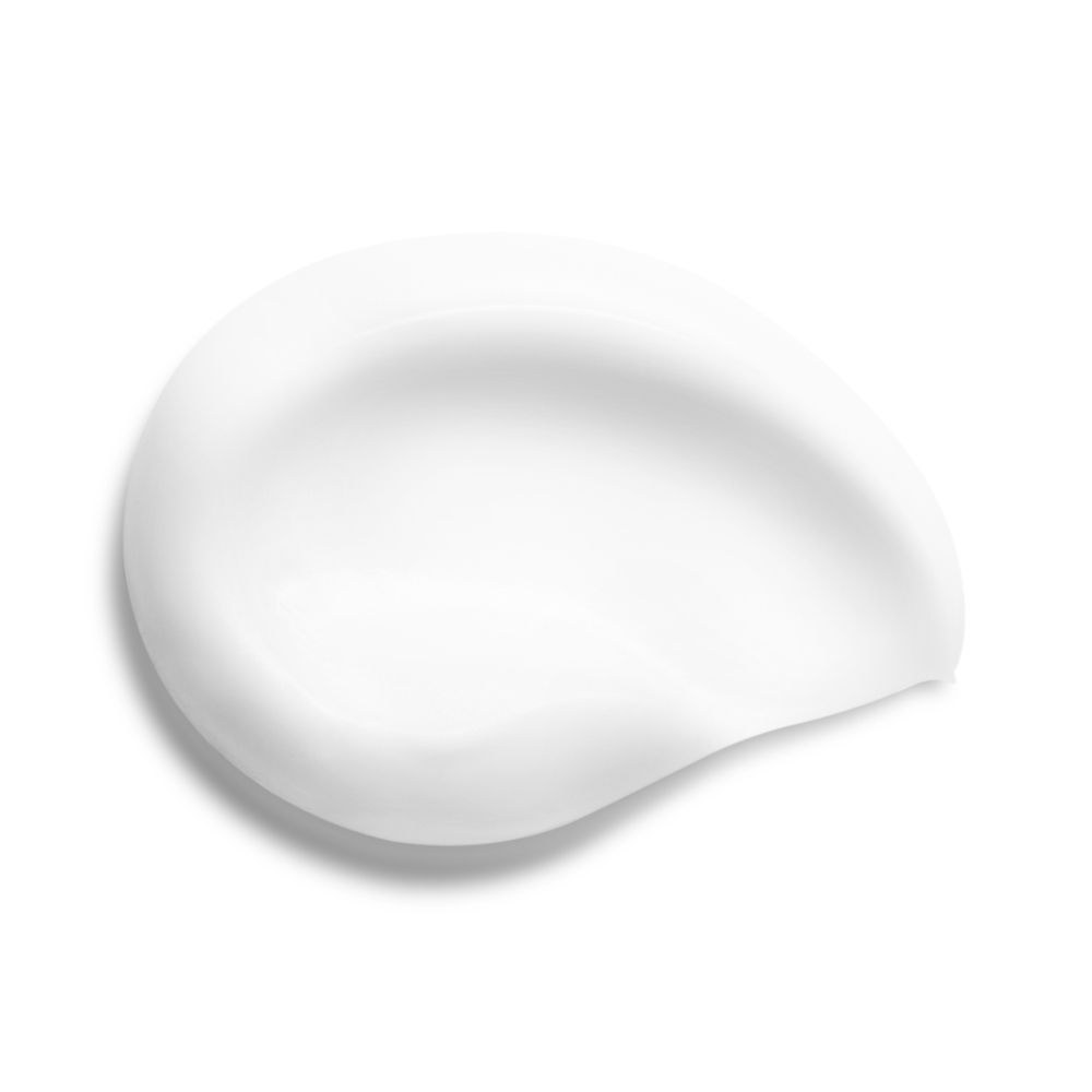 Tache de crème blanche. Ombre.
