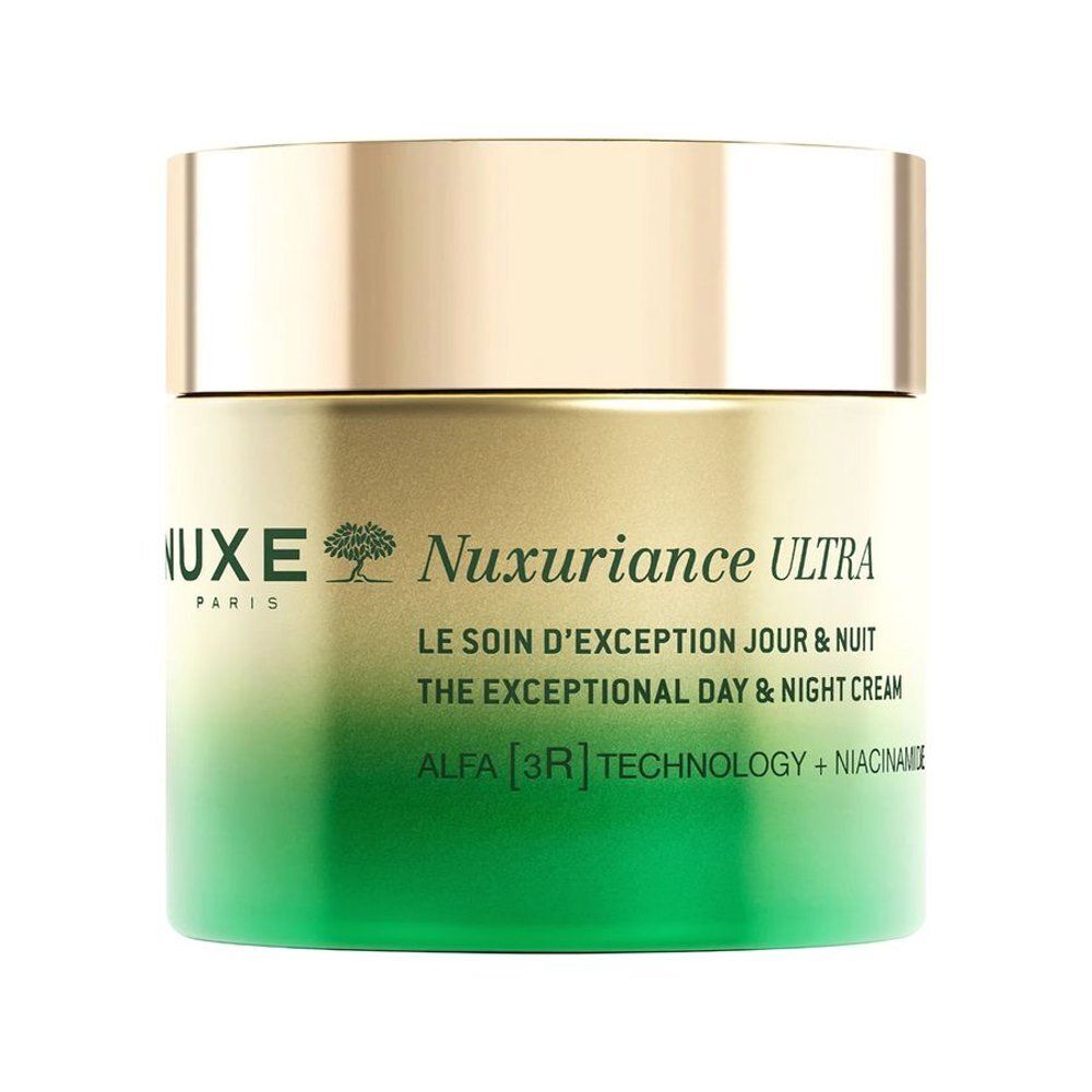 NUXE Nuxuriance Ultra pot, achterkant met gedetailleerde productinformatie.