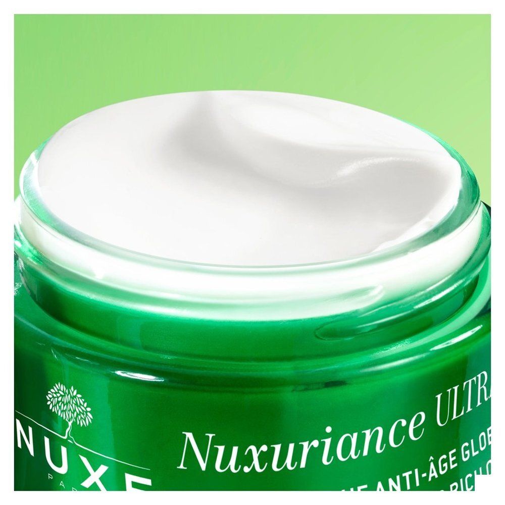 Pot NUXE Nuxuriance Ultra, gros plan de l'étiquette avant.