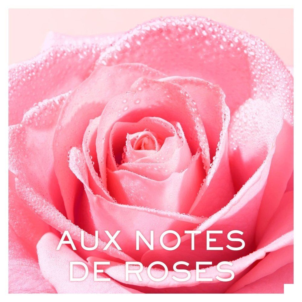 Zijaanzicht van de Nuxe Very Rose reinigingsmelk fles met pompdosering.