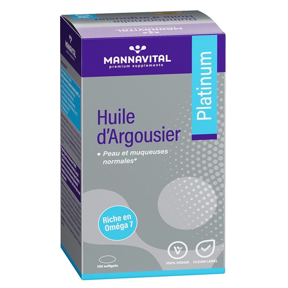 Mannavital Platinum Huile d'Argousier