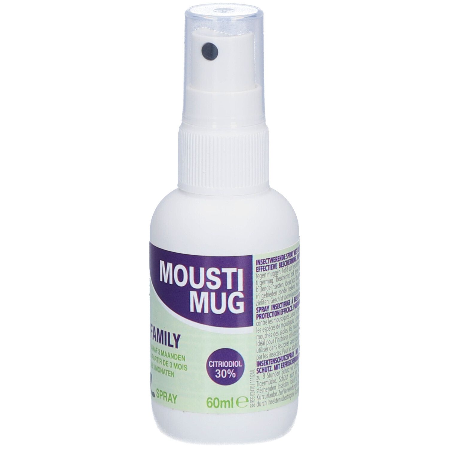 Moustimug Family 30% Citriodiol Spray