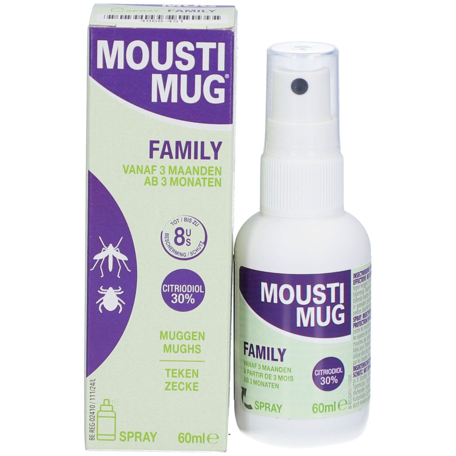 Moustimug Family 30% Citriodiol Spray