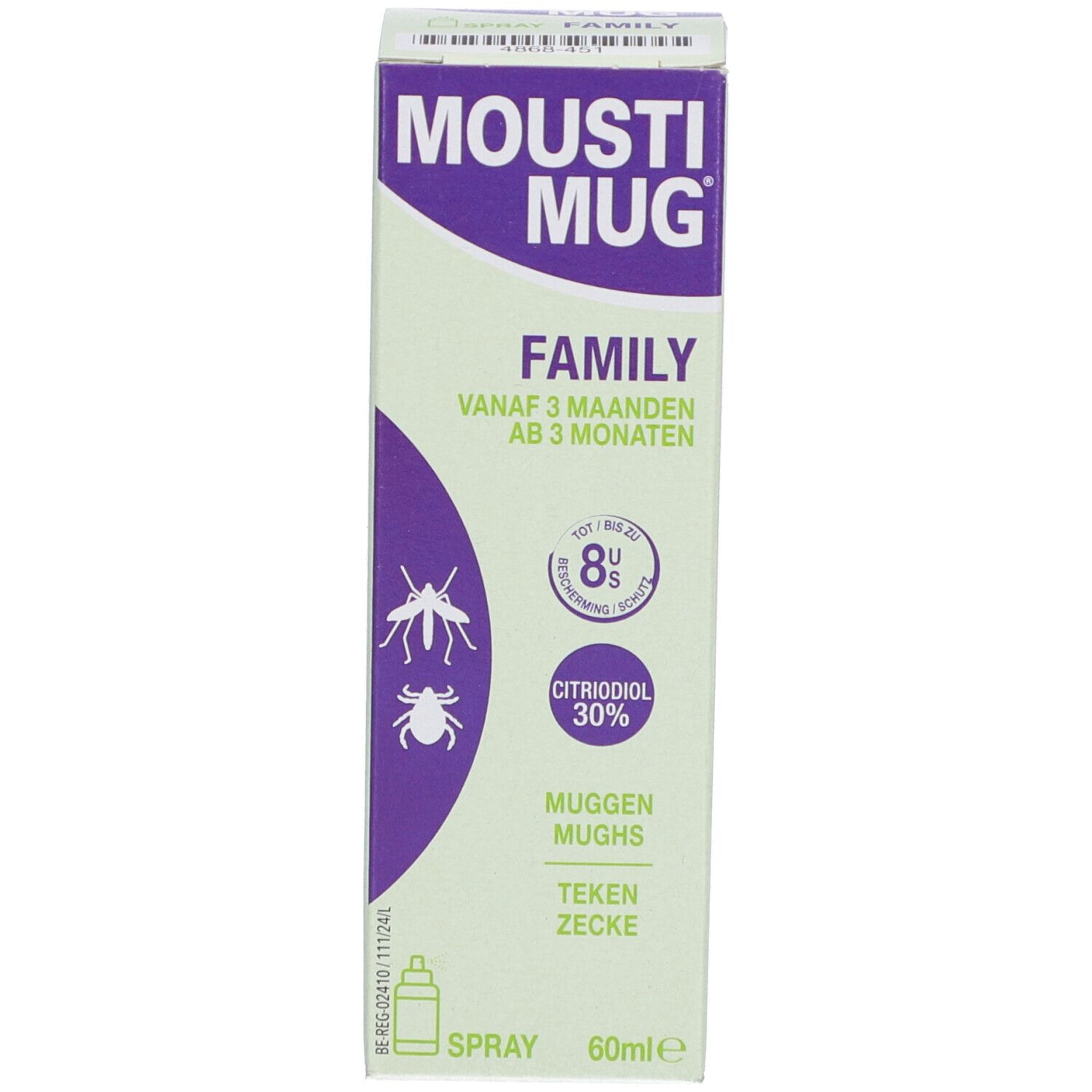 Moustimug Family 30% Citriodiol Spray