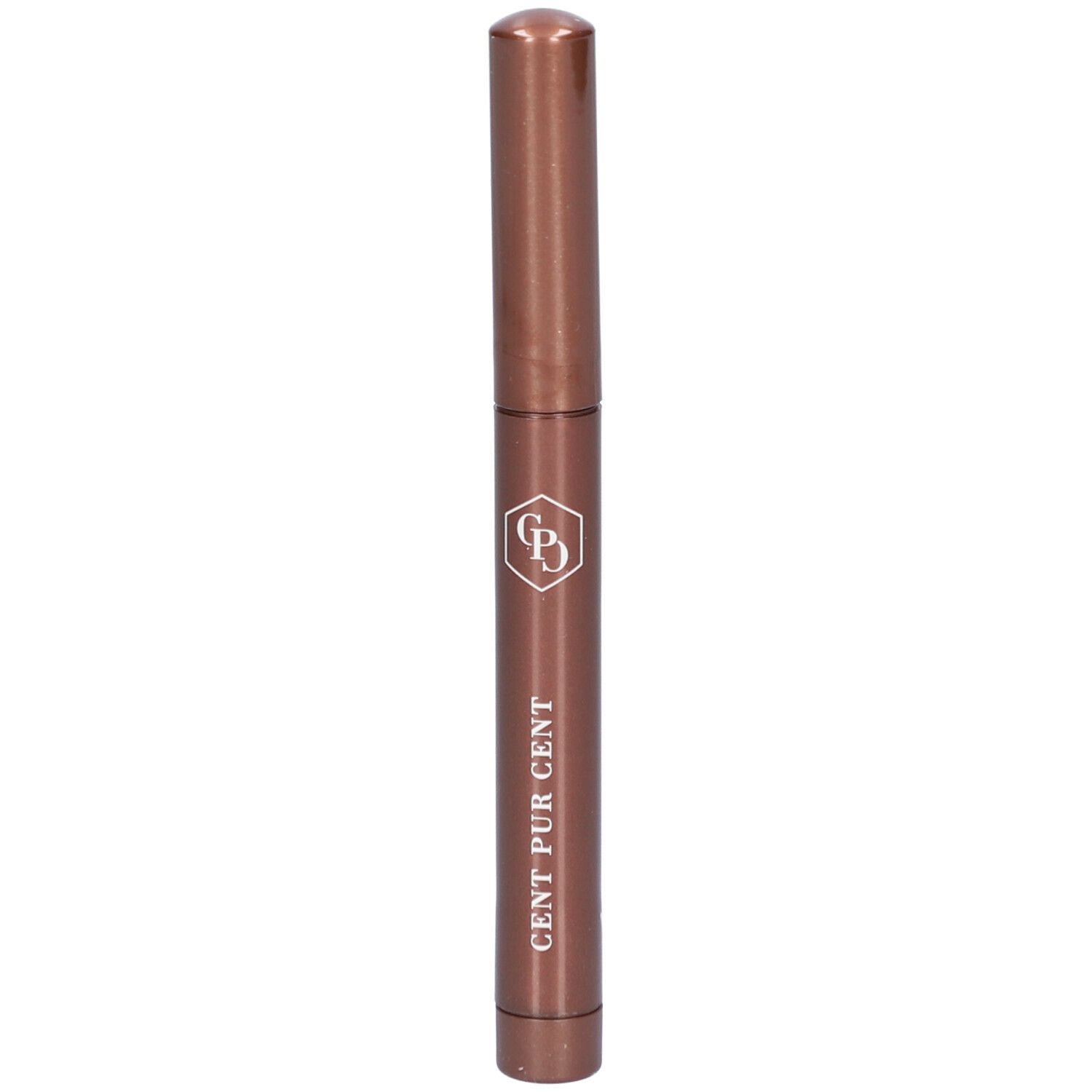 Bronzen stick met dop. Opschrift: CENT PUR CENT. Logo.