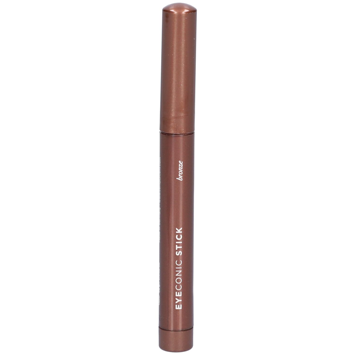 Bronzen stick met dop. Opschrift: EYECONIC STICK, Bronze.