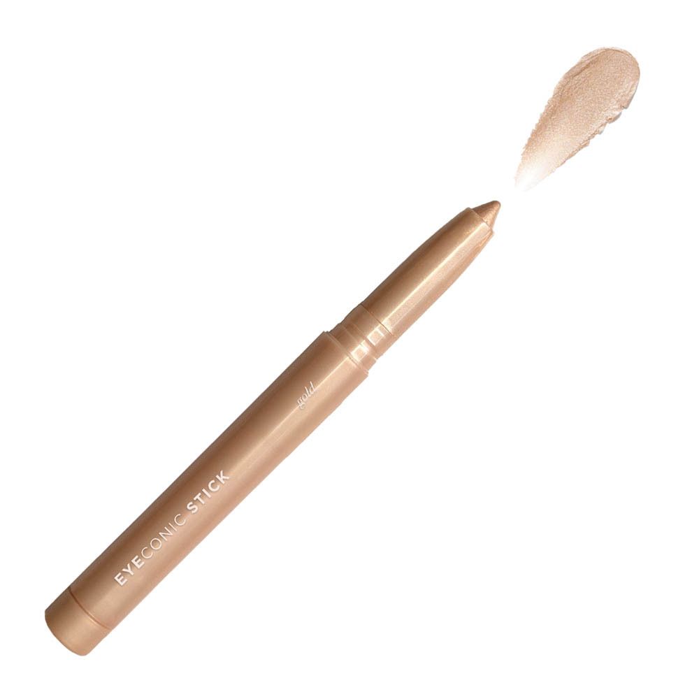 Een lichtroze stick met zilveren logo en tekst.