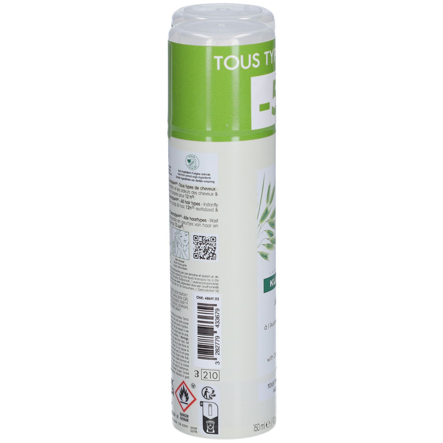 Klorane Shampoing Sec Extra-Doux à l'Avoine & Céramide
