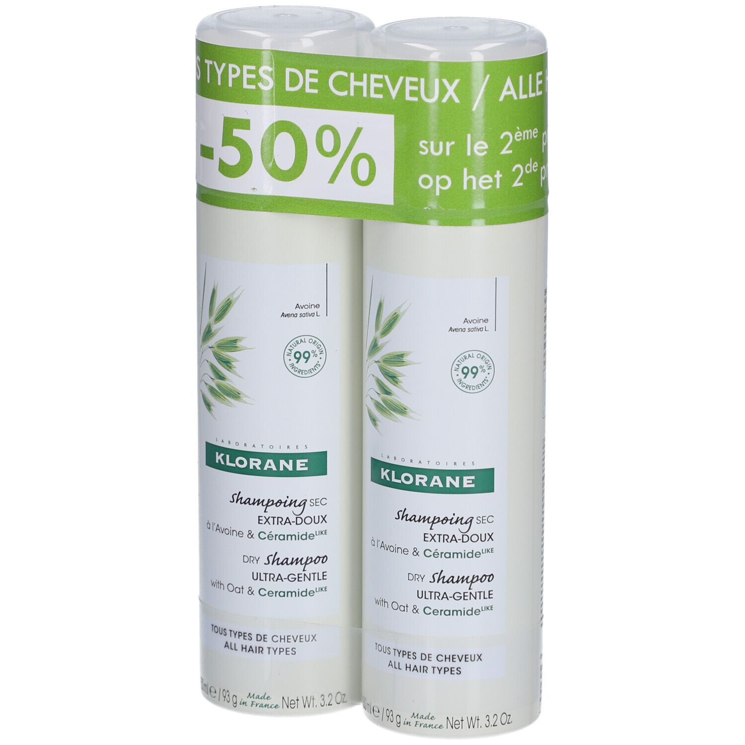 Klorane Shampoing Sec Extra-Doux à l'Avoine & Céramide