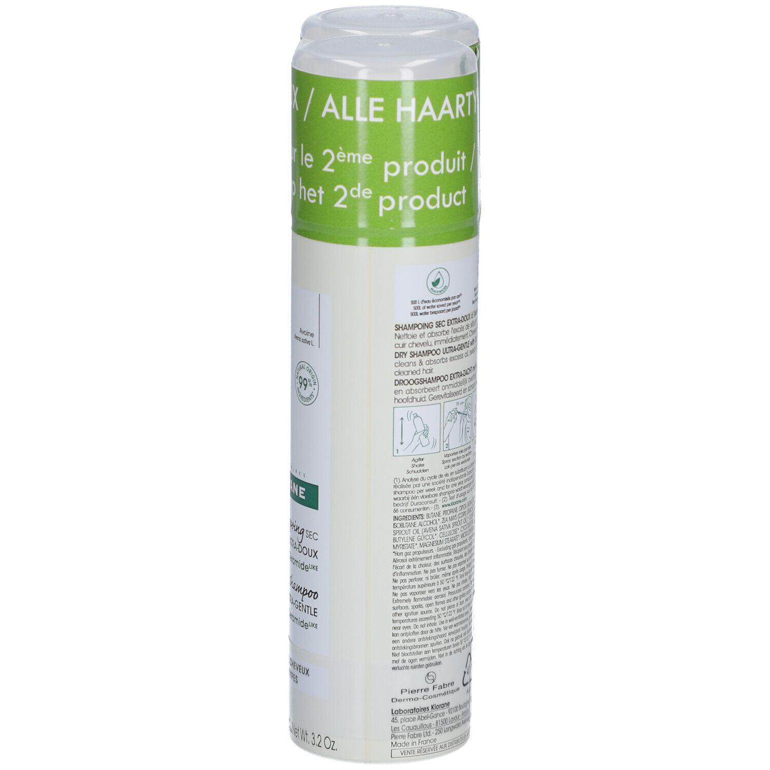Klorane Shampoing Sec Extra-Doux à l'Avoine & Céramide
