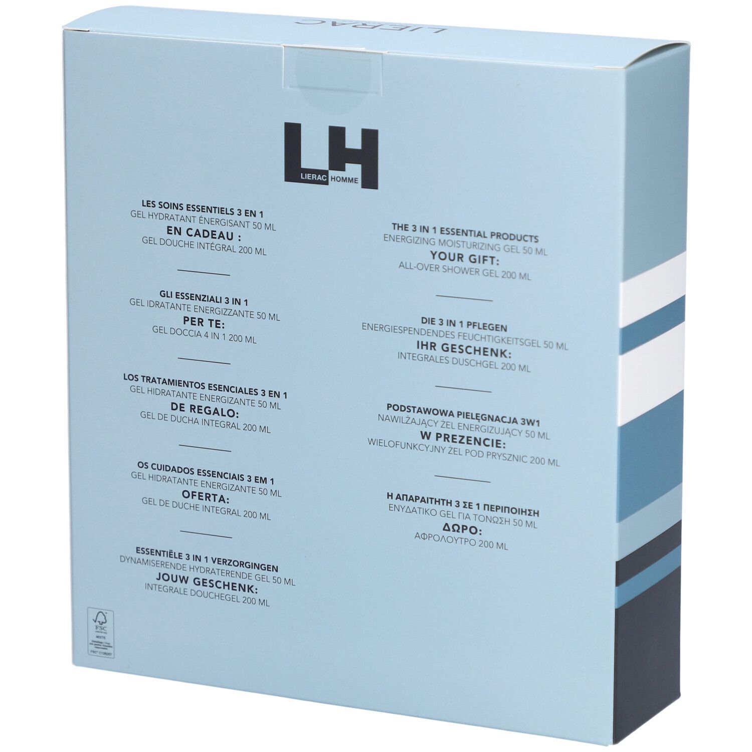 Lierac Homme Set Hydraterende Gel + Gratis Douchegel