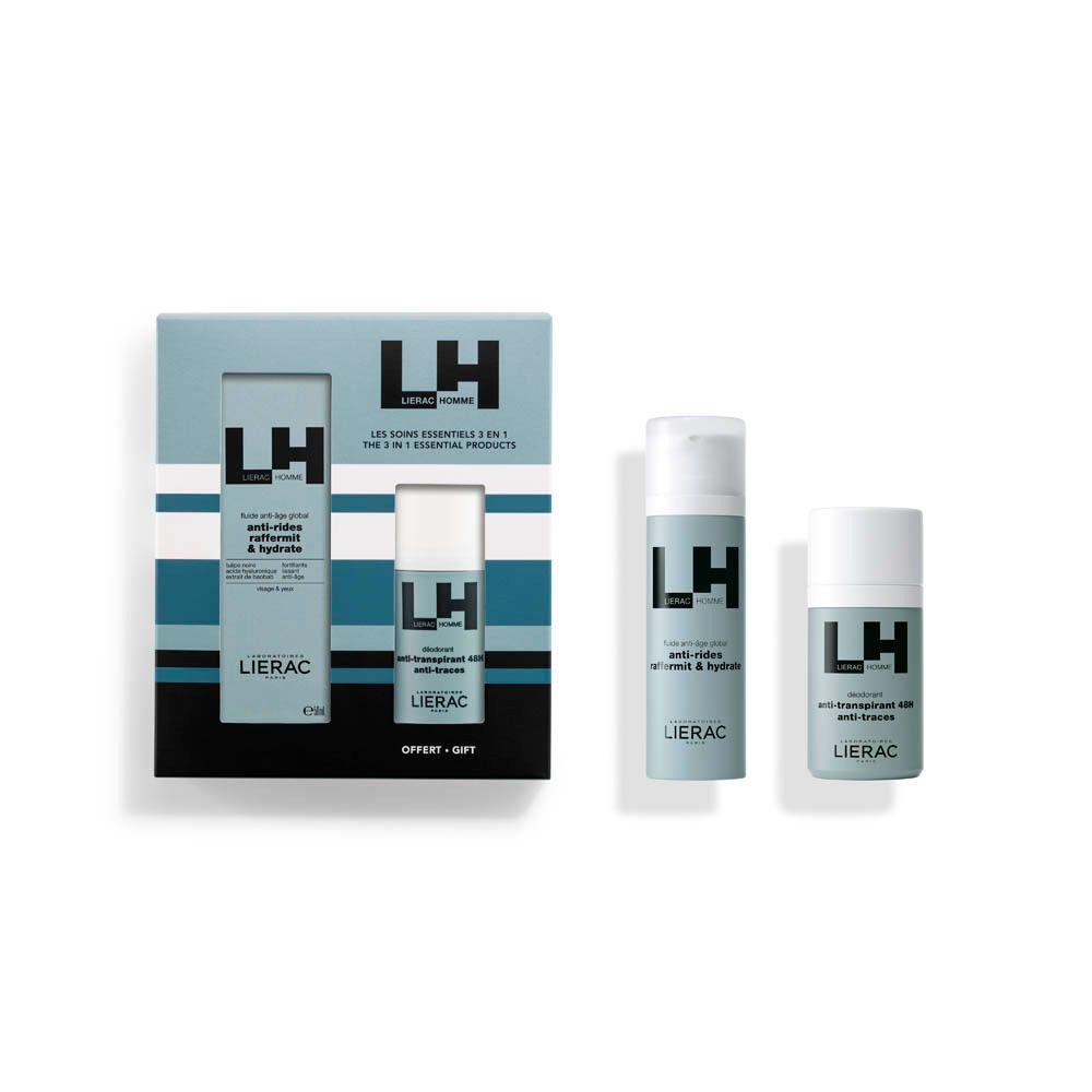 Lierac Coffret Homme Fluide Anti-âge + Anti-transpirant 48H
