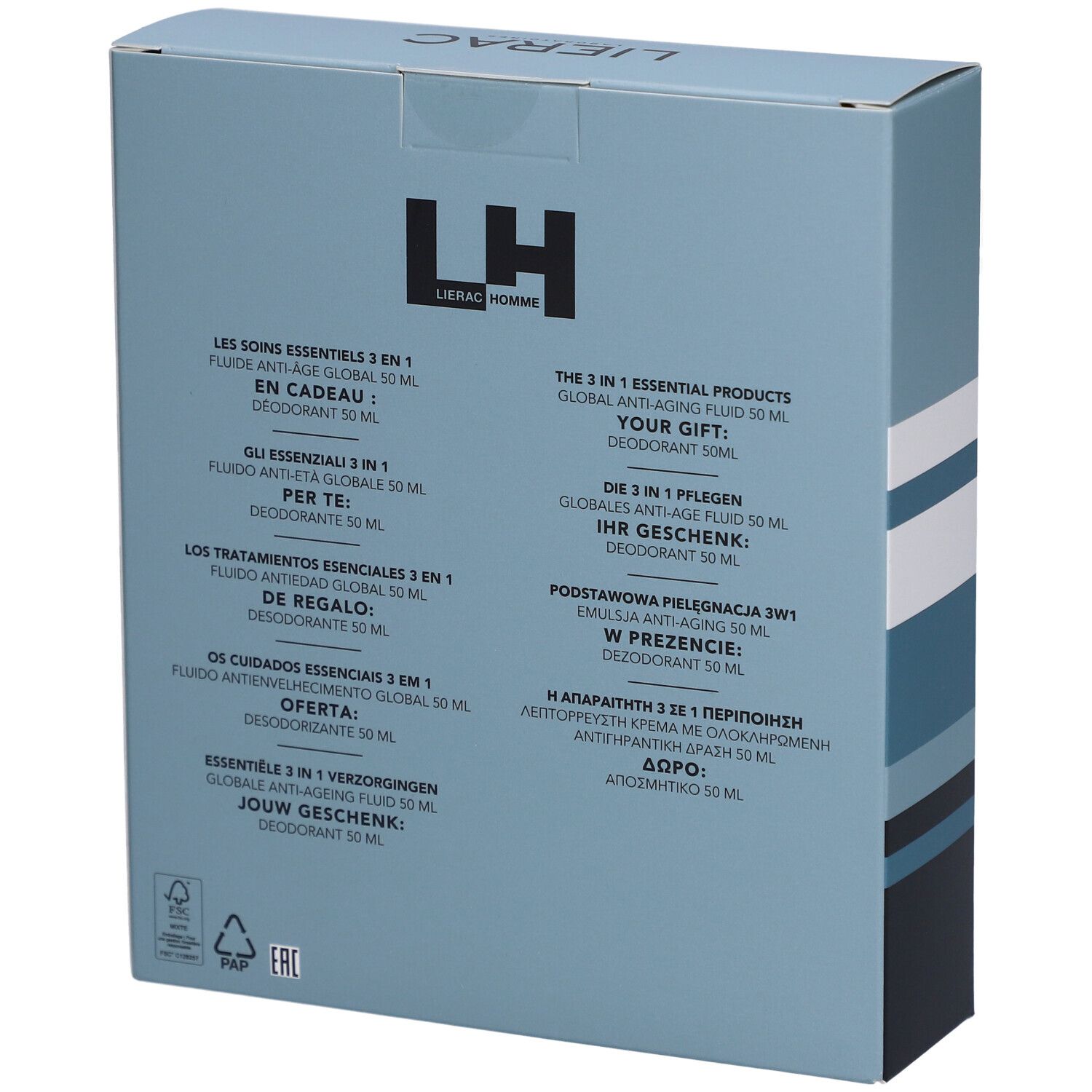 Lierac Coffret Homme Fluide Anti-âge + Anti-transpirant 48H
