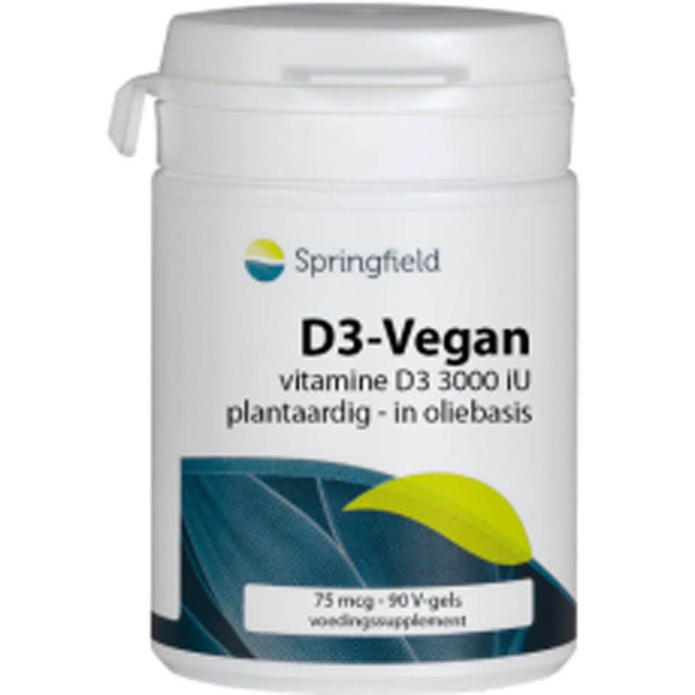 Springfield D3-Vegan-75 vitamine D3 - 75 mcg