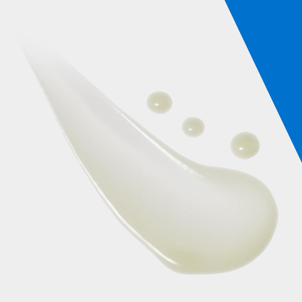 CeraVe producten. Reiniger, serum, crème. Tekst.