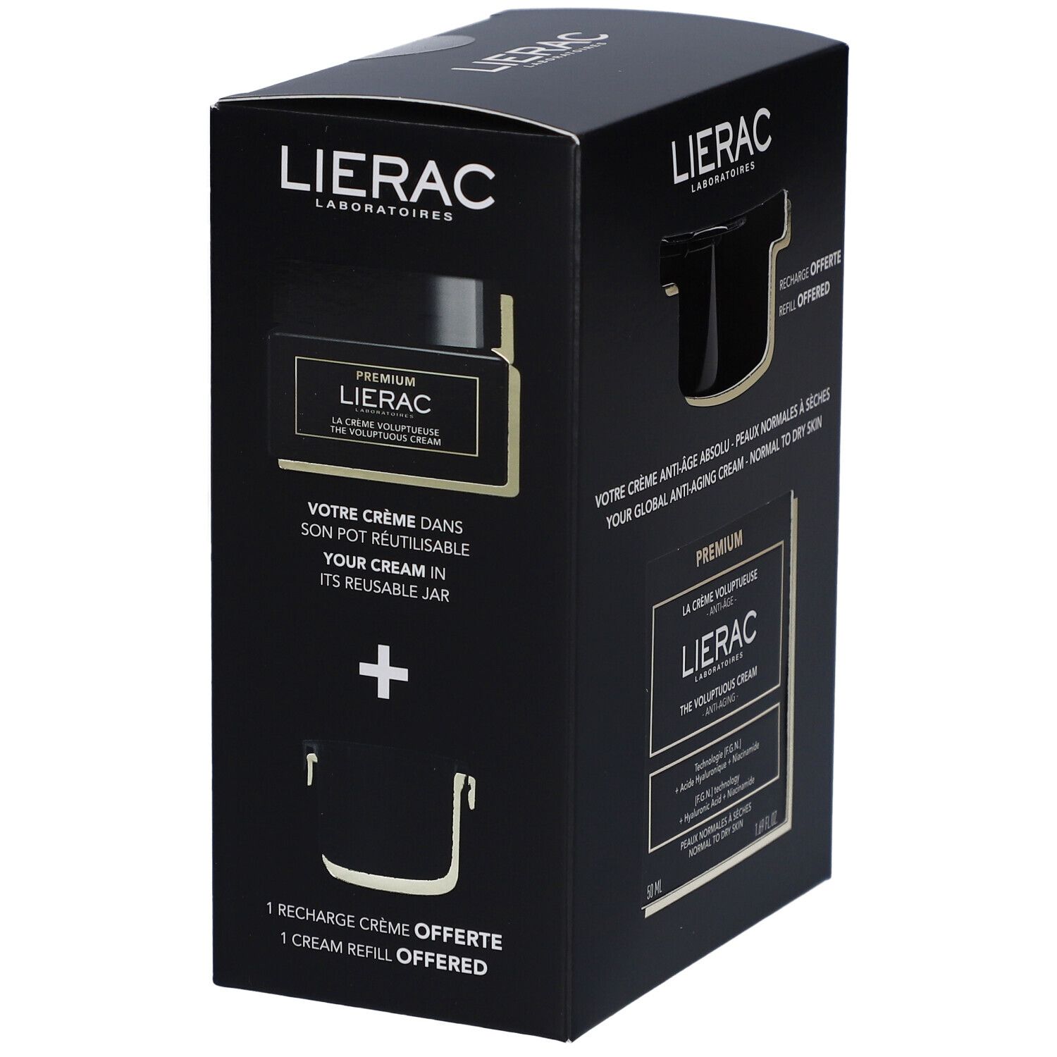 Lierac Coffret Premium Crème Voluptueuse + Recharge Offerte 50 ml