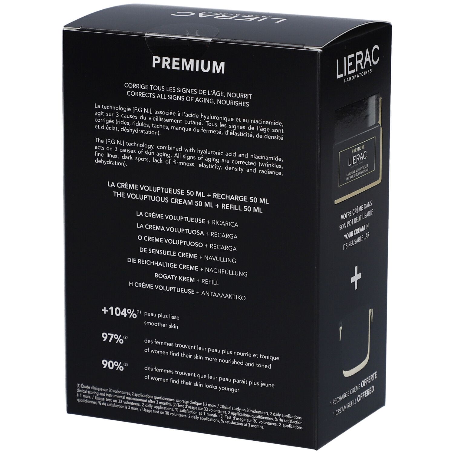 Lierac Coffret Premium Crème Voluptueuse + Recharge Offerte 50 ml