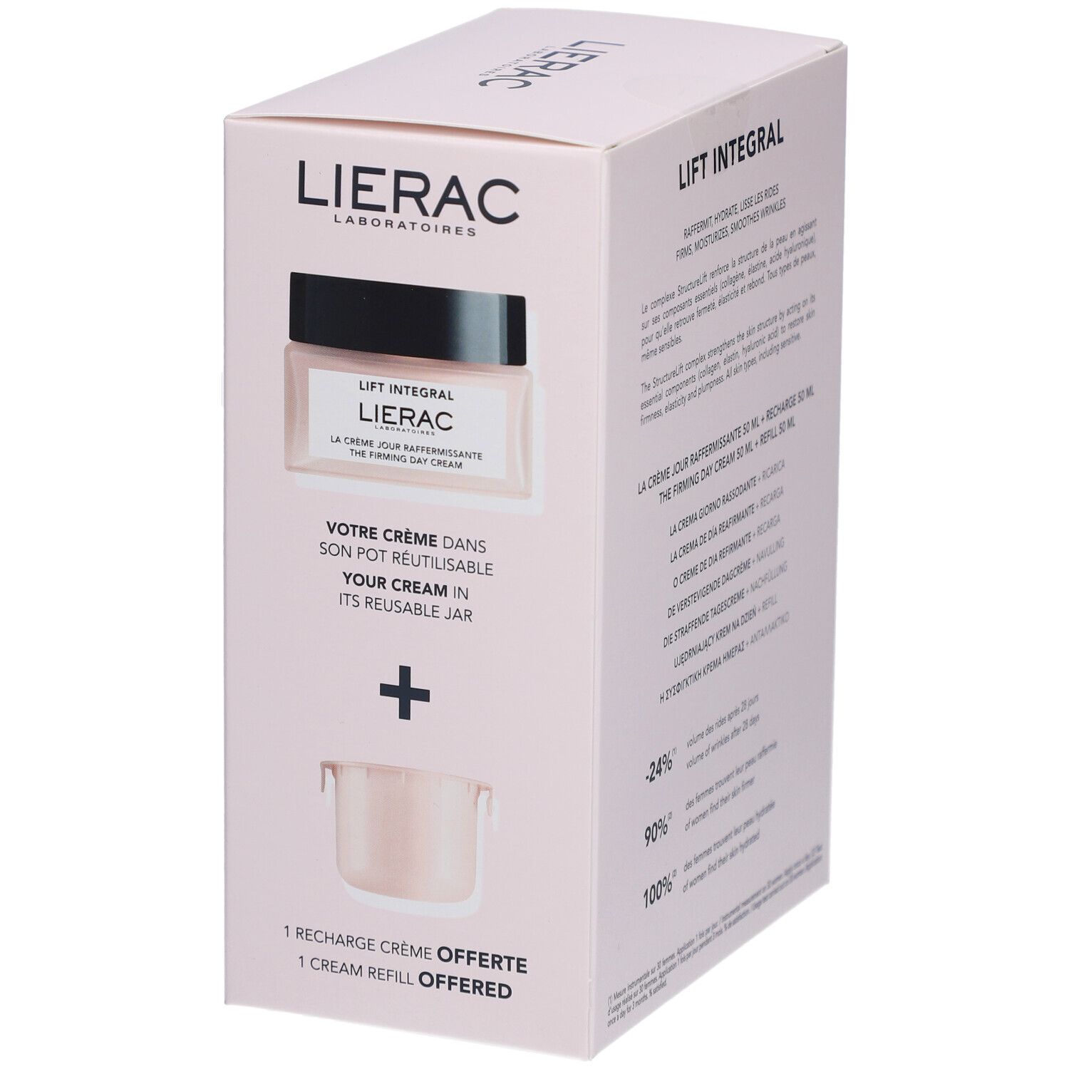 Lierac Coffret Lift Integral Crème Jour + Recharge Offerte 50 ml