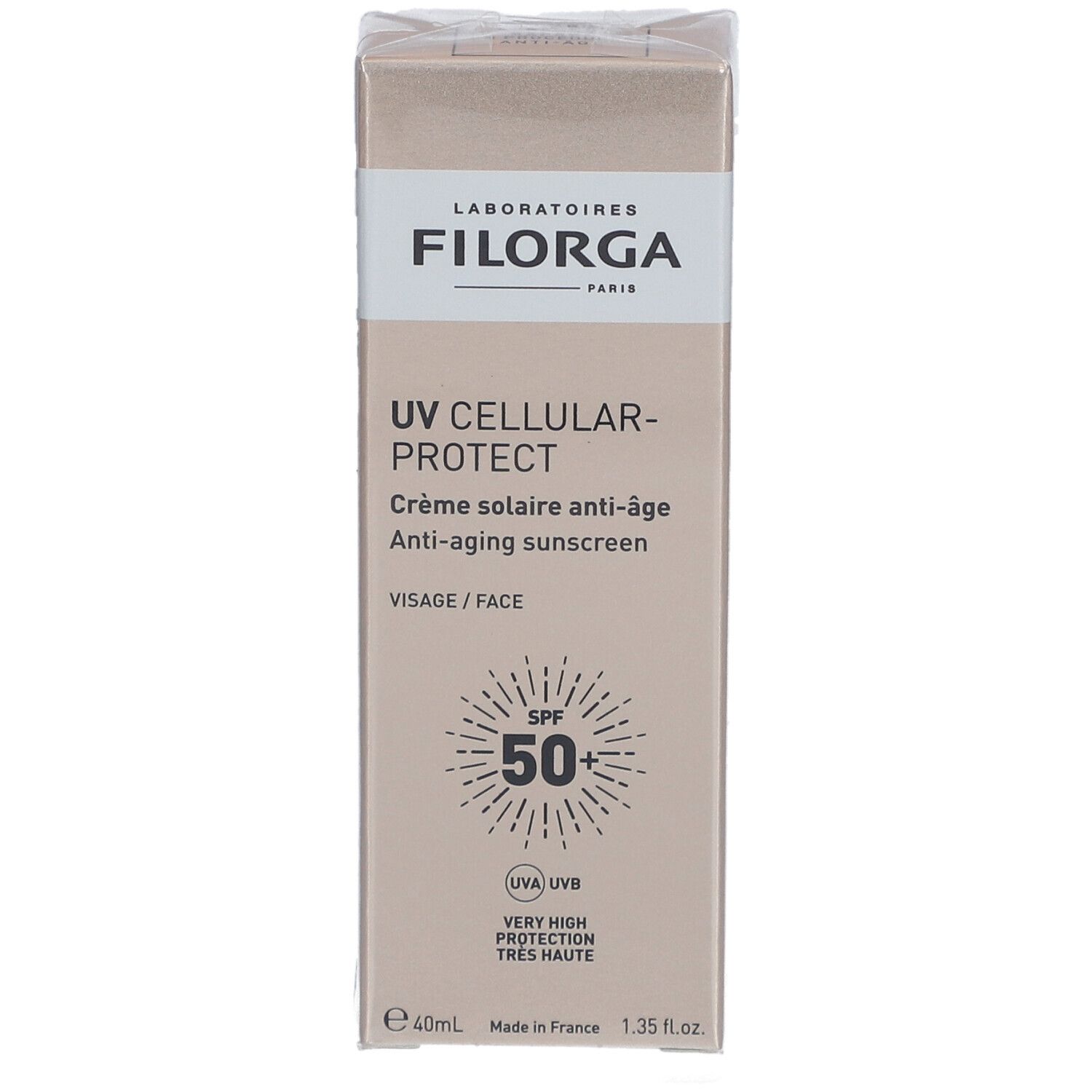 Filorga UV Cellular-Protect Face SPF 50+ Crème Solaire Anti-Âge