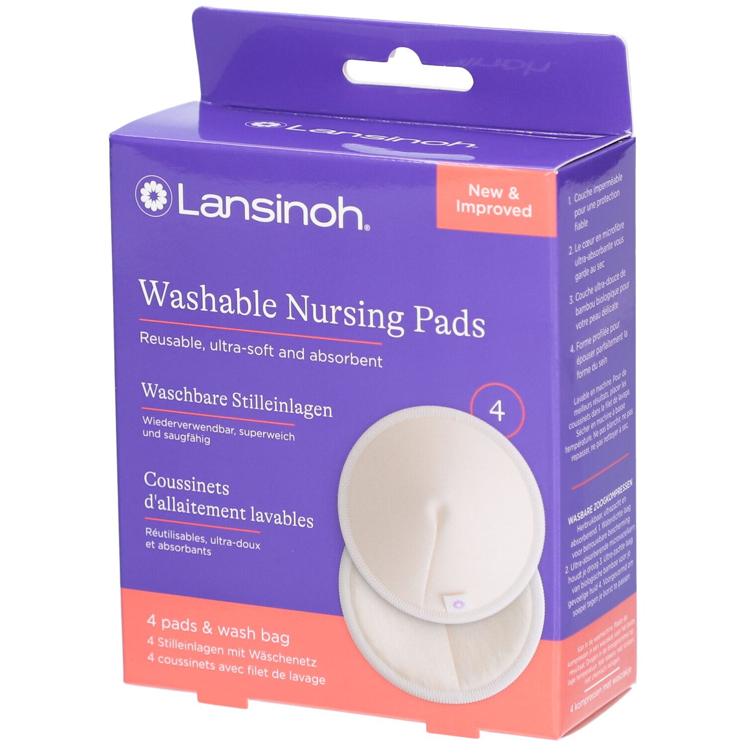 Lansinoh Coussinets d'allaitement lavables